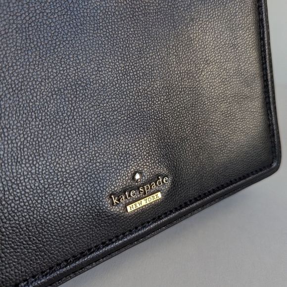 Kate Spade Patterson Drive Medium Maisie Convertible Crossbody Handbag Blk Ivory - Picture 6 of 16